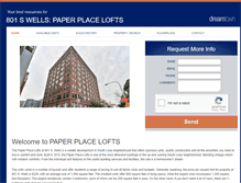 Tablet Screenshot of paperplacelofts.com